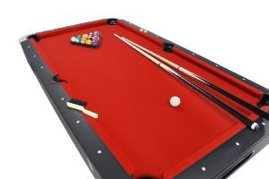 BILLARD type PRO 6 Ft, Noir, 3 coloris de tapis