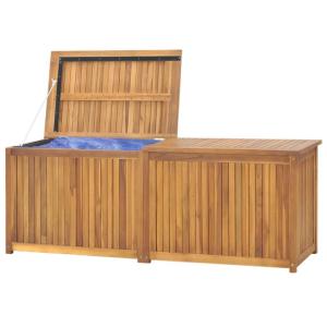 COFFRE de rangement, 150 cm en bois de teck massif