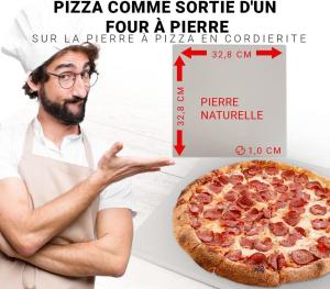 FOUR à pizzas, à gaz, type pro INOX,  intérieur ou extérieur