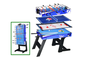 TABLE multi-jeux, 4 en 1, pliable, modèle ALIX