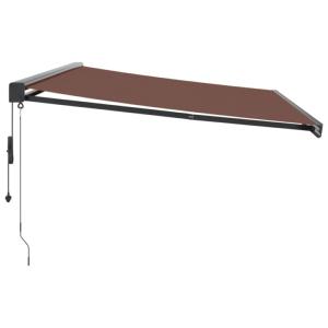 STORE BANNE coffre intégral 4.5 x 3 M motorisé, anthracite, marron