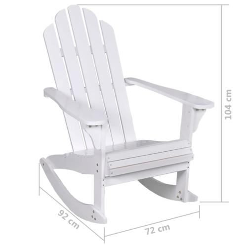 white rocking chairs wood