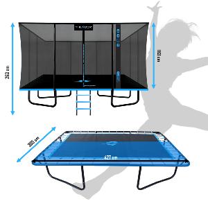 TRAMPOLINE rectangle XL, 430 x 305 cm, complet