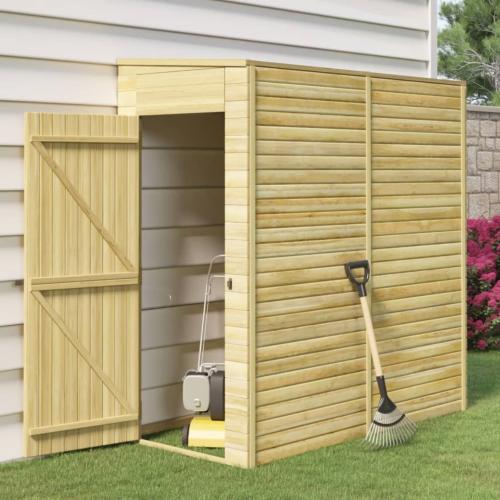 ABRI, RANGEMENT de jardin adossable, 215 cm, bois massif