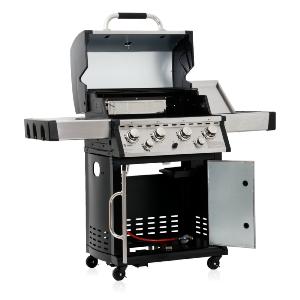 BARBECUE gaz, luxe en INOX, 5 brûleurs + brûleur infrarouge