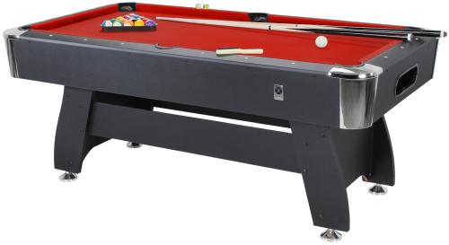 BILLARD type PRO 6 Ft, Noir, 3 coloris de tapis