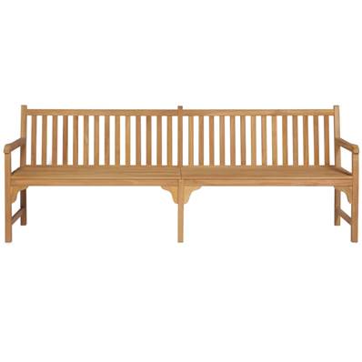 Banc de jardin 230 cm, teck massif