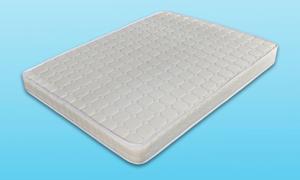 Lit en cuir 180 x 200 avec matelas, blanc