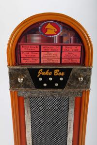 Meuble rangeement vintage, style juke box, rétro.