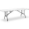 TABLE PLIANTE qualité pro: métal et nylon 240 cm, blanche