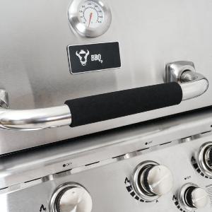 BARBECUE gaz, luxe en INOX, 5 brûleurs + brûleur infrarouge