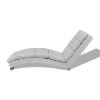 CHAISE longue, d'intérieur, ergonomique cuir blanc 