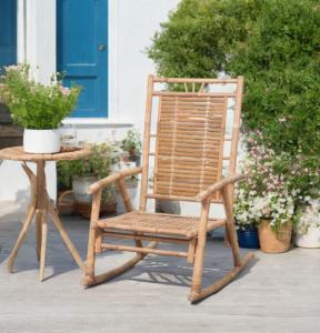 ROCKING-CHAIR en bambou naturel