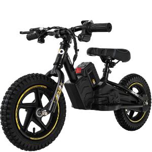 VELO ELECTRIQUE enfant, 250 watts, roues 12 pouces, 3 coloris