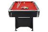 BILLARD type PRO 6 Ft, Noir, 3 coloris de tapis