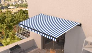 STORE BANNE 4.5 x 3 m, manuel, éclairage LED, toile 5 coloris