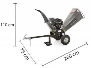 BROYEUR de VEGETAUX, tractable, 15 CV, démarrage électrique