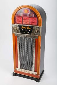 Meuble rangeement vintage, style juke box, rétro.